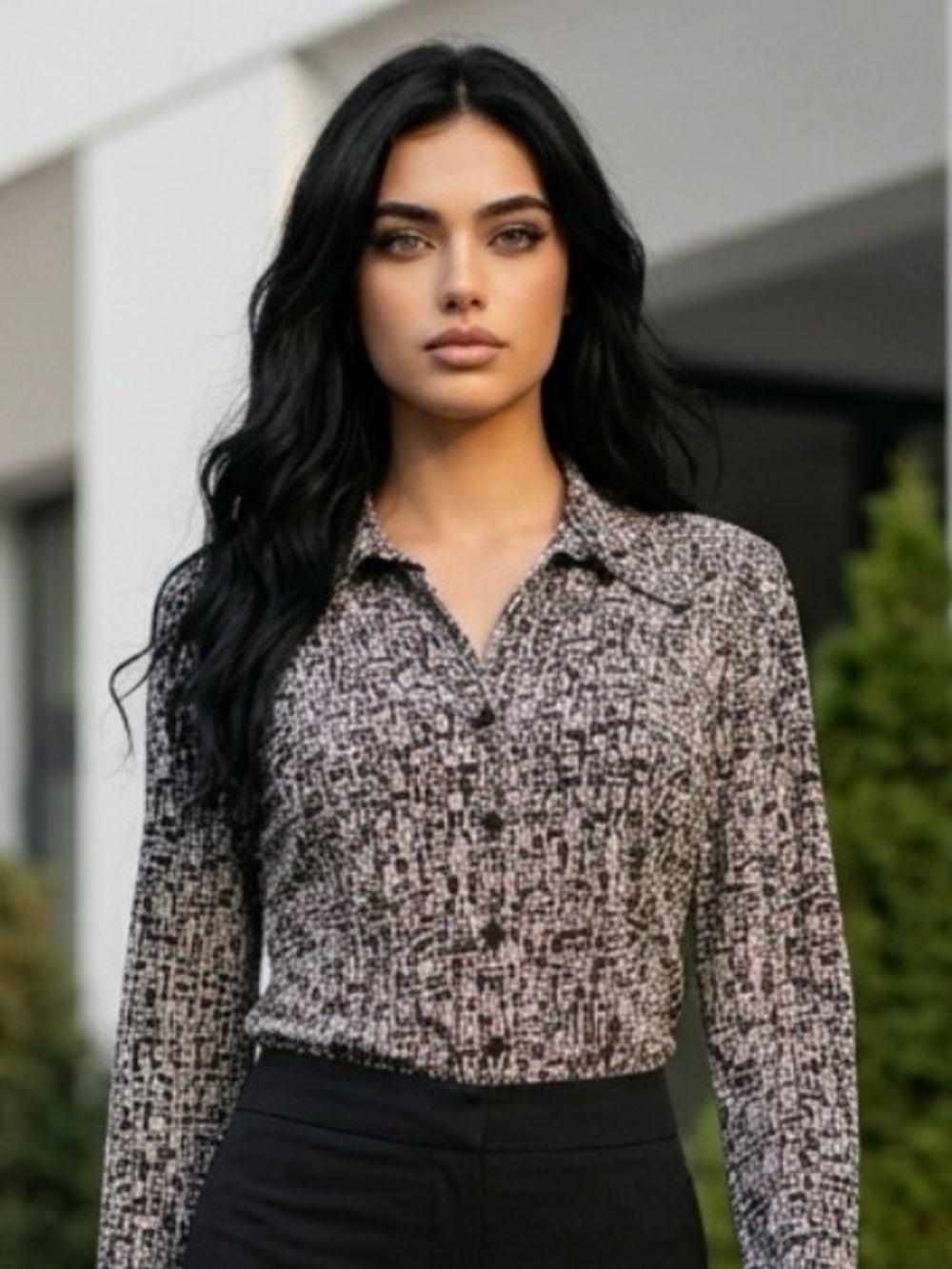 Free | Women’s Pleated Button Down Blouse
